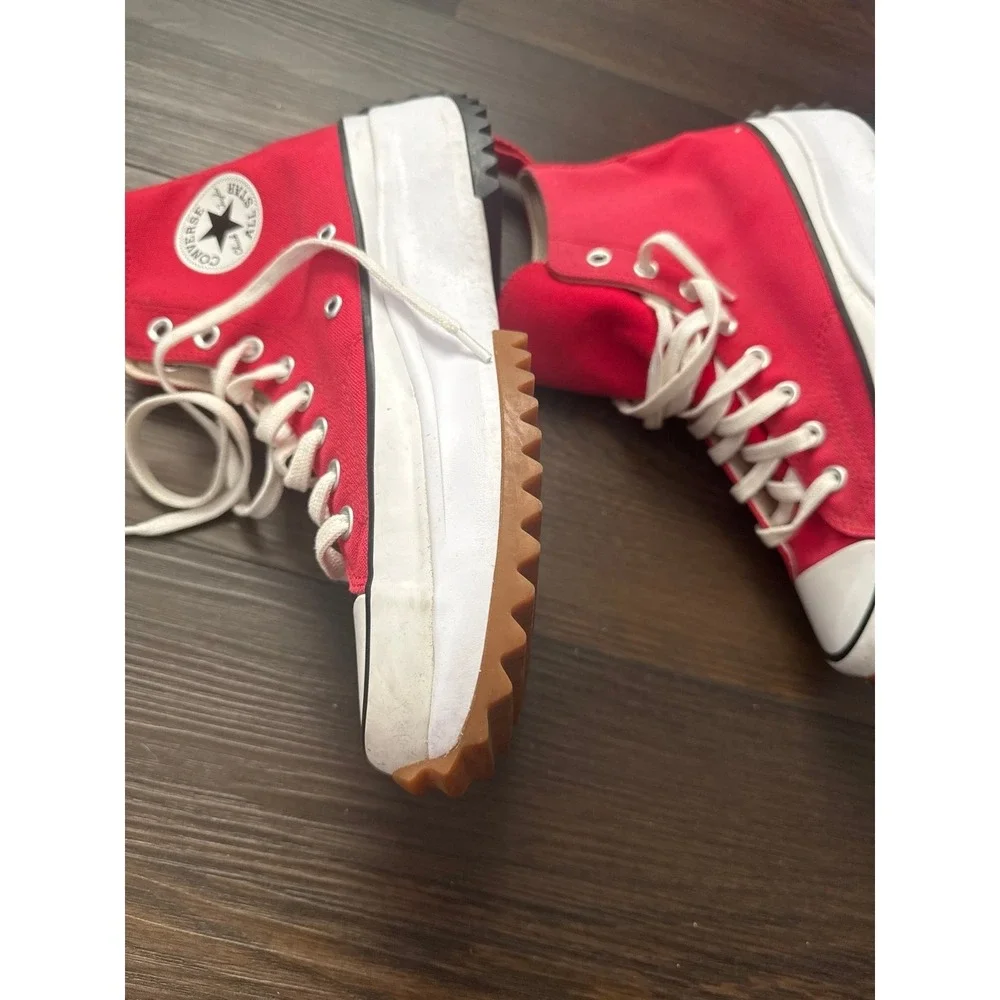 High Top Red Converse - Picture 4 of 12